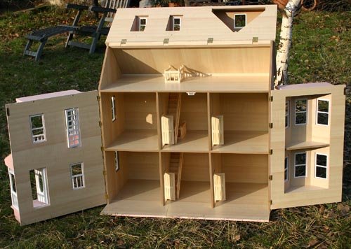 Large Victorian Doll House - City Villa - Made of wood