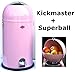 Produktbild Wesco Kickmaster 33-Liter Abfallsammler & Superball Präsentierkugel im Set, Farbe: pink