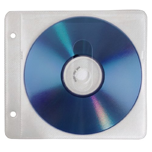Hama CD ROM /DVD ROM Ringbuch Hüllen für je zwei CDs 50er Pack weiß - 2