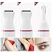 Bikini Trimmer, 2 in 1 Women Shaver Eyebrow Trimmer Nose Trimmer Battery Operated Bikini Grooming Kit Mini Portable Design Women Groomer Kit for Bikini Area/ Armpit / Arm / Leg