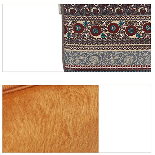 Gaofan Vintage Bohème Stil Canvas-Gewebe Hülle Sleeve Tasche für 15″ -15,6″ Laptop / Notebook Computer / MacBook / MacBook Pro / MacBook Air - 7