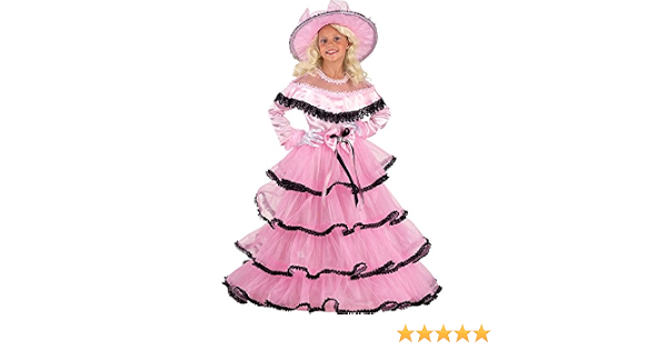 chiber - Costume Via col Vento Rossella O'Hara (4-6 Anni) : Amazon.it:  Giochi e giocattoli