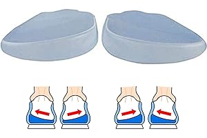 PEDIMEND Solette ortopediche per gambe in gel O/X (1 paio), corregge efficacemente il valgo/varo del tallone, supporto per supinazione e pronazione, cuscinetto per tallone per correttore posturale,
