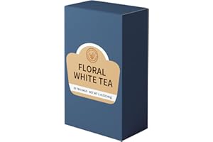 HANFANGLING Floral White Tea, Contains White Tea, Rose, Cherry Blossom, Jasmine, Natural Flowers and Herbs, Refreshes the Mind, Relieves Anxiety, Promotes Sleep, Gift Tea.