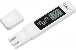 Binnan TDS Testeur 3 en 1, TDS EC Testeur de Qualité de l'eau, Digital Mètre TDS Testeur Numérique Mesureur de Température, pour Eau Potable, Piscine, Aquariums, Hydroponie