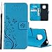 Produktbild Huawei Mate 20 Pro Hülle, Roreikes Silikon PU Leder Flip Case Tasche Schmetterling Blumen Schutzhülle Wallet handyhüllen [Standfunktion][Magnetic Closure] [Kartenfach] für Mate20 Pro Smartphone