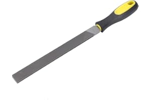 ATYHAO Lima Plana Grande de 8 Pulgadas, Herramienta de Afilado Manual, Herramienta de Afilado, Hoja de Molienda de Acero con Mango para Afilar Cuchillos, Hacha, Hacha de Metal(de dientes finos)