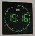 Produktbild LED - Wanduhr mit Zahlen grün quadratisch digital Uhr Datum Temperatur Alarm P