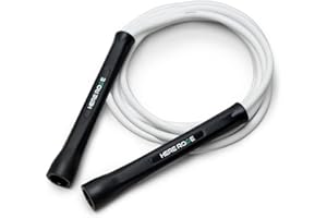 Hererope PVC Springseil 6mm Seilspringen für Männer & Frauen Fitness, Geschwindigkeit, Tricks, Cardiotraining, Boxen Springseil mit Unzerbrechlichen Griffen und Knotfreiem Seil