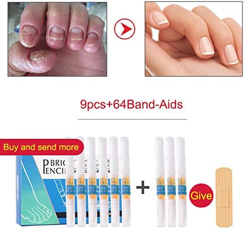 Wildlead Nail of the Feet Cream antimicótica Boom Nail Fungus Treatment Infection Bright For Athletes Foot 9pcs + 64Band-Aids