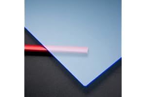 MW MATERIALS WORLD Metacrilato flúorescente azul - 60 x 50 cm x 3 mm