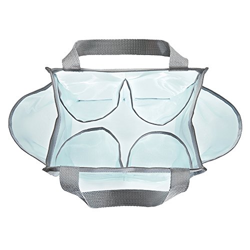 Interdesign 04681EU Nylonnetz-Duschtasche, mint / grau - 5