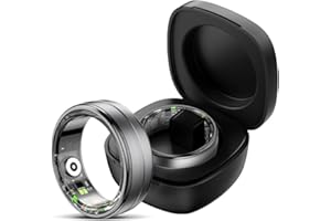 findtime Smart Ring for Men Women Gold Fitness Ring Android iOS Fitness Tracker Heart Rate Blood Oxygen Sleep Monitor Activity Tracker for Sports Time, Distance, Calories,BK11