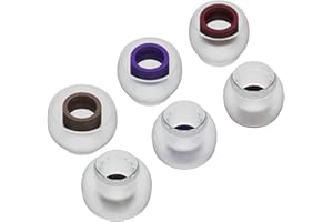 6 szt. / 3 pary wymiennych końcówek dousznych Yinyoo TRI Clarion silikonowe końcówki douszne, gumowe końcówki douszne, 4,5–5,5 mm, wewnętrzna dysza do słuchawek dousznych KZ ZS10 Pro (3 kolory, S/M/L)