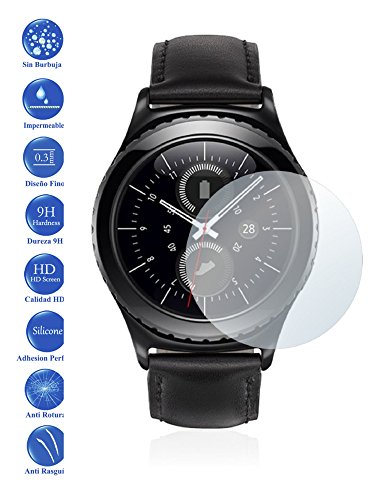 Protector de Pantalla Cristal Templado Vidrio 9H para Samsung Galaxy Gear S2   2 - Todotumovil