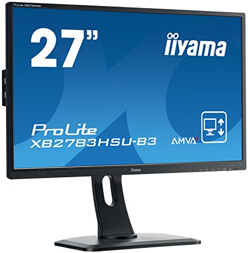 iiyama XB2783HSU-B3 27-inch ProLite Height Adjustable AMVA+ HD LED Monitor - Black