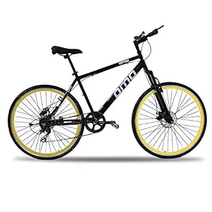 Omobikes Ladakh X21 MTB Bike, 700c Wheel and 21 Speed Geared with Dual disc Brakes and Front Suspension, Frame Size 18 inch, Steel Frame, for 13 Year and Above, Multi Color