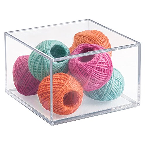 Interdesign 39630EU Clarity Aufbewahrungsbox mit Deckel Medium, 10 cm Hoch, durchsichtig - 7