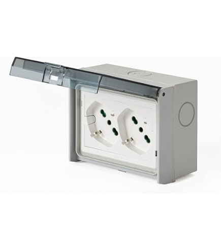 Presa Elettrica Bipasso Schuko 2P+T 10/16A Grigio - Standard Europeo Per Sicurezza E Affidabilità - Foto 9