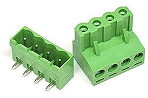 YUTOKEER 10 Set 5.08mm Pitch 4 Pin Pluggable Terminal Block Connector Male and Female for PCB