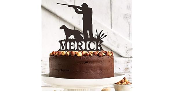 Decoration Pour Gateau De Chasse Decoration De Gateau Avec Chien Silhouettes De Chasse Decoration Pour Gateau Danniversaire Chasseur Avec Chien Cuisine Maison Patisserie Psicologoentarragona Es