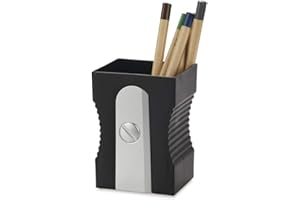 Balvi Pot à Crayons Sharpener Couleur Noir Gardez Votre Bureau rangé Pot à Crayons Original et amusan