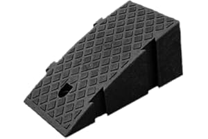 fllyingu Rampas de bordillo de goma, portátiles, ligeras, de plástico, para sillas de ruedas, 16 cm de altura, para coche, bicicleta o moto