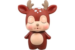 SUPVOX Love Deer Tirelire en Forme De CœUr en Plastique Souple - Tirelire DéCorative pour Enfants Cadeau Parfait pour Anniversaire Et ÉDucation FinancièRe