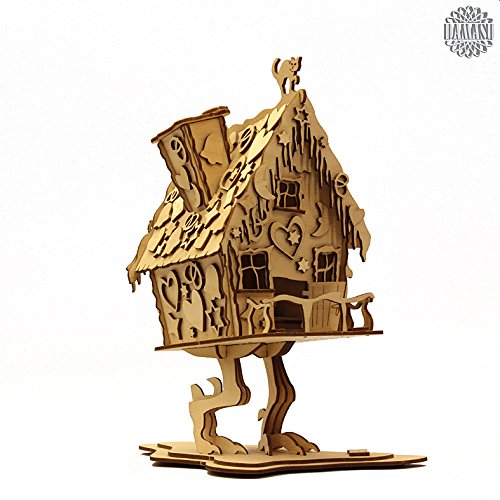 Preisvergleich Produktbild DAMASU BS_RH11, Bausatz-Räucherfiguren, Hexenhaus auf Hühnerbein