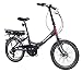 Produktbild Telefunken E-Bike Klapprad Elektrofahrrad Alu, grau, 7 Gang Shimano Kettenschaltung - Pedelec Faltrad leicht, 250W und 10,4 Ah/36V Lithium-Ionen-Akku, LCD-Display, Reifengröße: 20 Zoll, Kompakt F800