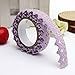 Produktbild MECO 1x Spitzenband Geschenkband Dekoband Selbstklebend Lace Deko Hochzeit Weihnachten DIY Dekoration Bilderrahmen Lila 18mm