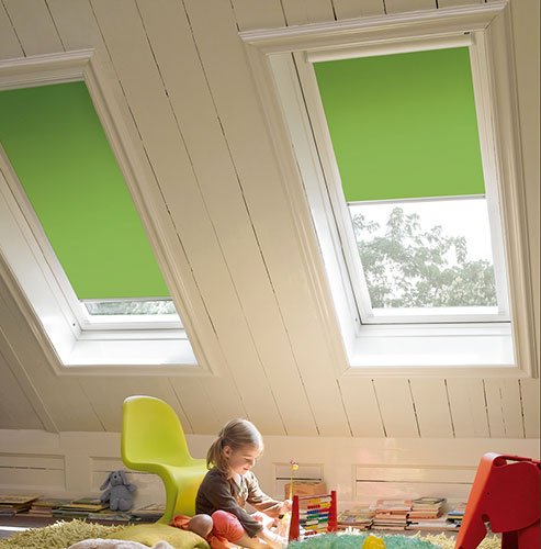 Verdunkelungsrollos für Roto Fenster – Profilfarbe Weiß – Deutsches Markenprodukt (auch mit silbernen Profilen erhältlich) - 3