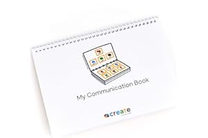 CREATE VISUAL AIDS A5 Communication Book with 34 Visual Aids to Support Routine & Transition, Including a Visual Timetable and Feelings Chart for ASD and Speech and Language.