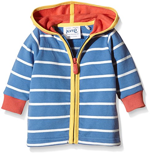 Kite Baby-Boys Stripy Zip Hoody Striped Hooded Long Sleeve Hoodie, Blue (Navy), 3-6 Months (Manufacturer Size:3-6M))