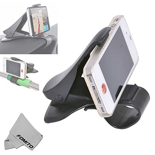 Fomito Auto Car Mobile Phone Holder Phone Bracket for iPhone Samsung Stander Holder-Max.6.5inch(Diagonal Size) Black