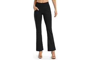 Promover Bootcut joga kobiety szerokie nogi z kieszeniami spodnie Flare długie łapy słoń elastyczne jogi pilates taniec fitness siłownia trening