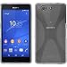 Produktbild PhoneNatic Case für Sony Xperia Z3 Compact Hülle Silikon clear X-Style + 2 Schutzfolien