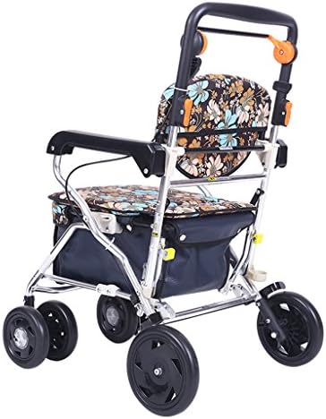 Aluminum Alloy Scooter Foldable Light Walker Elderly Shopping Cart