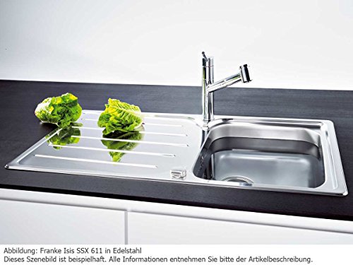 Franke SSX 611 Edelstahl glatt Küchenspüle Spültisch Einbauspüle - 3