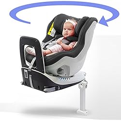 Siège auto pivotant"THE ONE" 360° noir Groupe 0+/1, ISOFIX