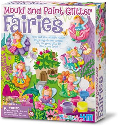 Little Sculptures Mould & Paint - Glitter Fairy - Girl Girls Child Children Kids - Arts & Crafts Activity Set - Latest Birthday Gift Present Fun Games & Toys Idea Age 5+