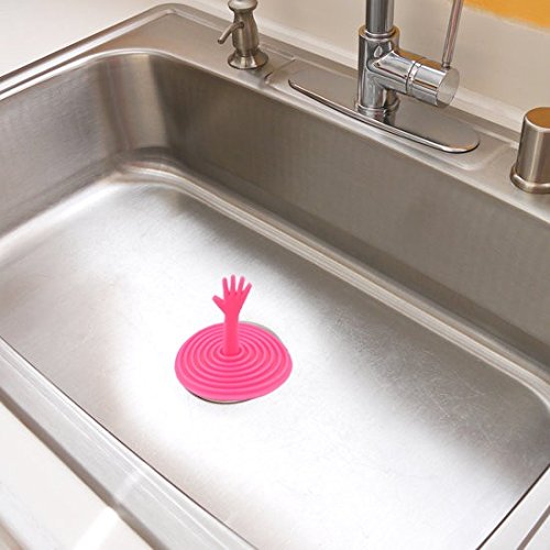 Waschbeckenstöpsel Abfluss-Stöpsel Waschbecken Badewanne Stöpsel Silikon #2349, Farbe:Orange - 4