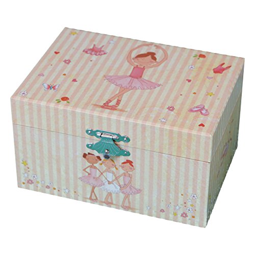 Trousselier Ballerina Music Box (Striped)