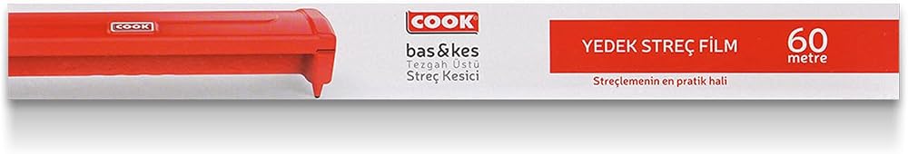 Cook Bas & Kes için Yedek Streç Film 30 cm x 60 m - Sadece Yedek Streç Film