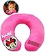 Produktbild alles-meine.de GmbH Nackenkissen / Nackenrolle -  Disney Minnie Mouse  - incl. Name - Kissen für Auto / Kindersitz - Reisekissen / Reisehörnchen - z.B. Flugzeug / Auto - Zugfah..
