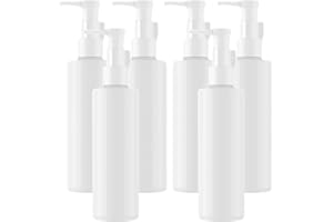 BPZXL 6 Pezzi 250ml Blanc plastica flacone Vuoti da Bottiglie con Pompa Flaconi di Lozione, per riempire lozioni, shampoo, saponi per il corpo e trucchi, ecc.