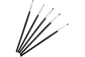 DANLAI Tool De Dents en Silicone en Forme De Résine Dentaire Blanche Forme Dentaire Silicone Tool À Dents 5 Pcs Silicone Résine Stylos Pinceaux pour Outils De Dents De Ciment Composites Adhésifs