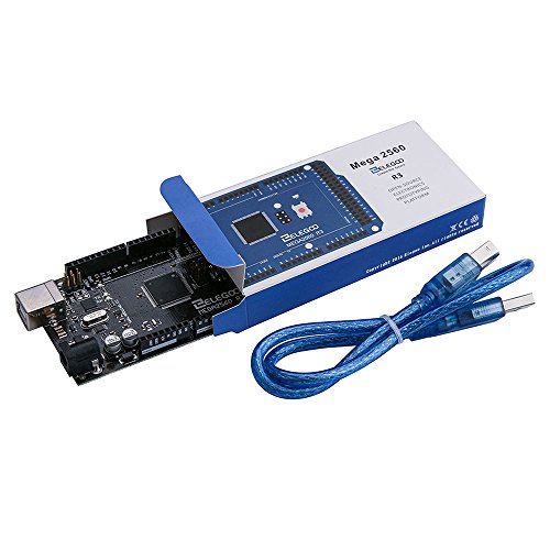 ELEGOO Mega 2560 R3 Tarjeta Mega 2560 Placa con Microcontrolador Basada en el ATmega2560 ATMEGA16U2 con USB Cable Negro Versi  n Compatible con Arduino Mega Kit