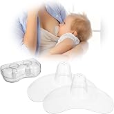 Aolso Nipple Protectors, 2 Nipple Covers, Breastfeeding Nipples, Soft and Thin Silicone Nipples, Prevents Discomfort and Irri