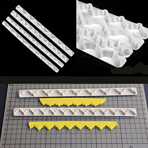 ilauke 69tlg. DIY Ausstecher Ausstechform Modellierwerkzeug Stempel Glätter Fondant Marzipan Tortendeko & Klein Marzipan-Messer Kuchen Cutter mit Kuchen Entkerner (69 teilig) - 3